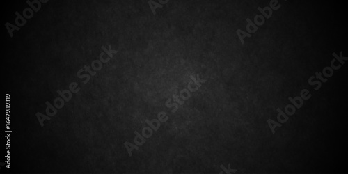 Grunge smooth wall grunge studio backdrop dark grey black wall chalkboard concrete grunge stone slate background texture. Black texture chalk board and black board.	
