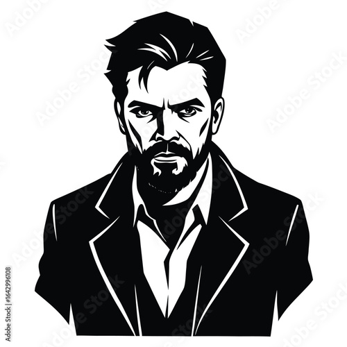 pepole man sihouette vector