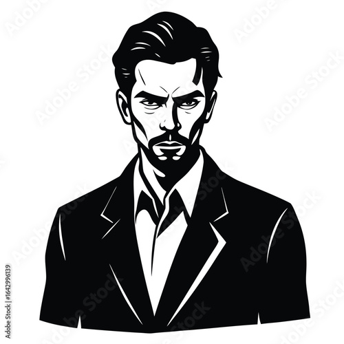 pepole man sihouette vector