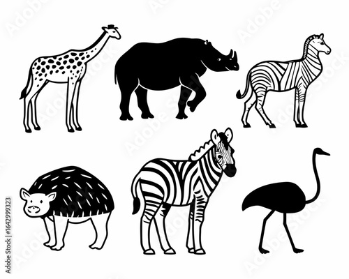 set of animals vector illustration