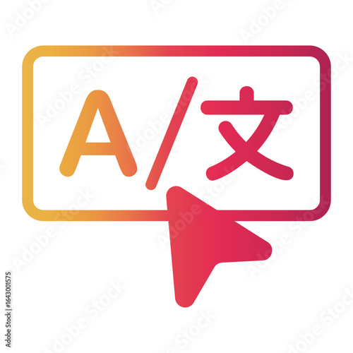 translater Line Gradient Icon
