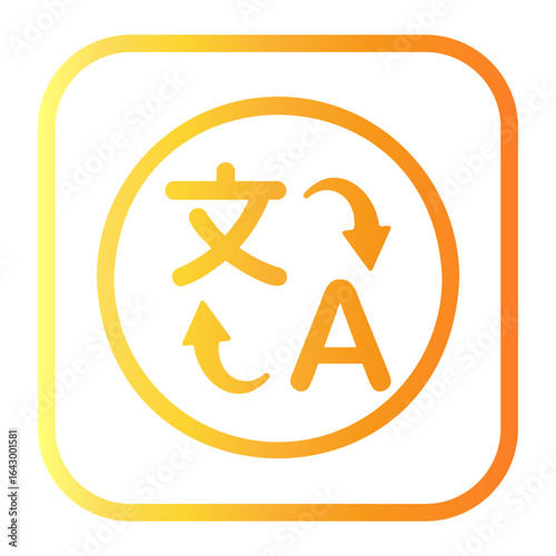 translater Line Gradient Icon