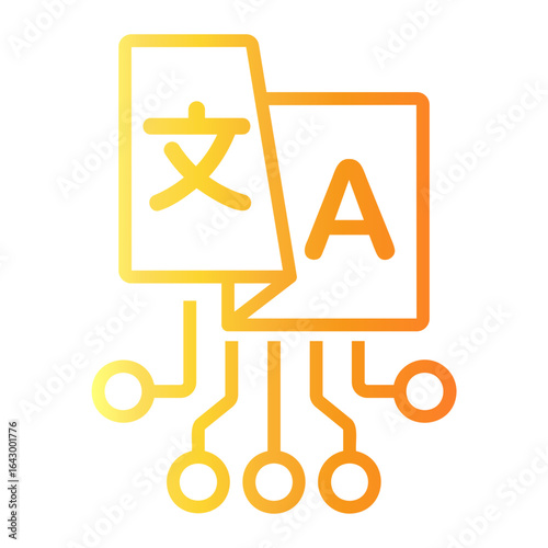 translater Line Gradient Icon