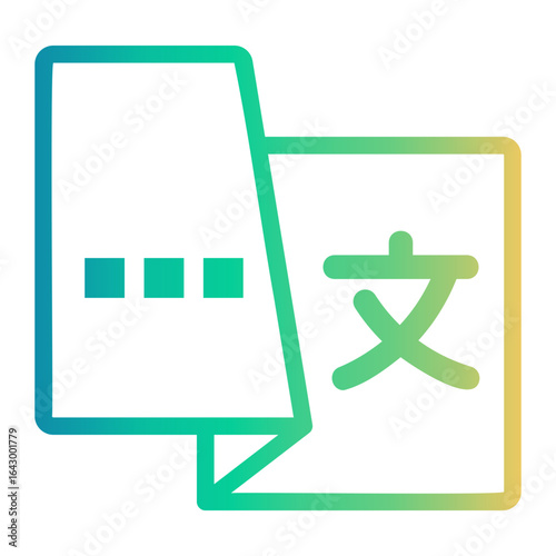 translater Line Gradient Icon