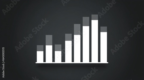 Free Download Growth chart showing increasing data trends over time in a simple design - GFXLoad