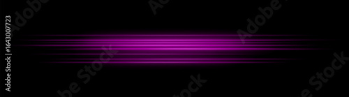 Streak. Dense horizontal lines arranged in wide composition. Glowing gradient effect creates dynamic movement and illumination across dark space.
