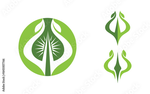 Tree leaf ecology nature  Healthy vegan concept element v3.5