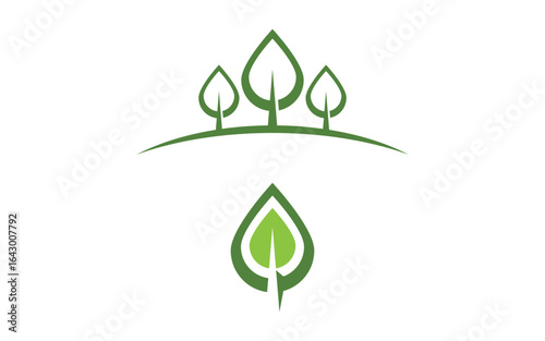 Tree leaf ecology nature  Healthy vegan concept element v3.6