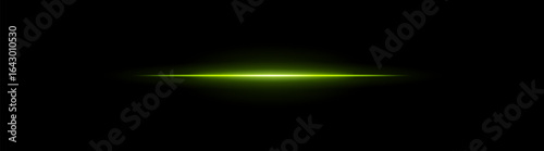 Neon light beam. Glowing horizontal rays in blue, pink, yellow, and green shades on dark and transparent backgrounds, suitable for UI, sci-fi, motion, speed, and energy visuals.