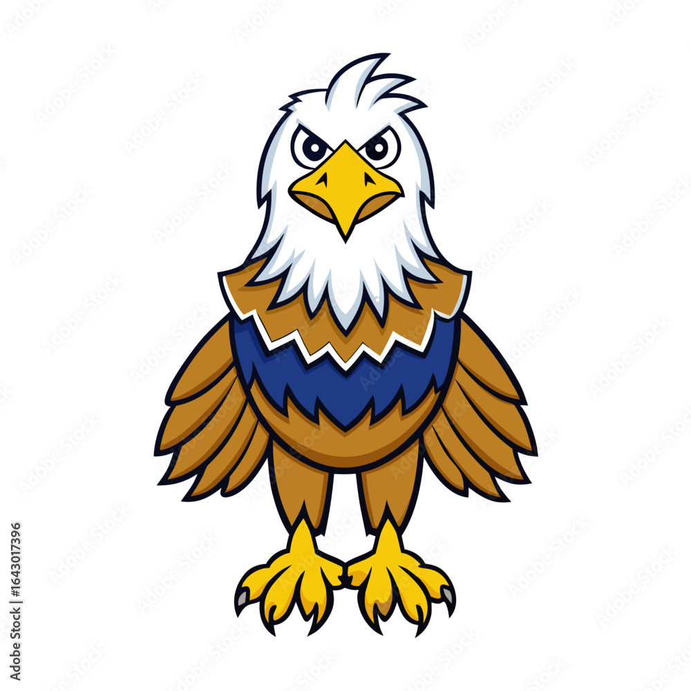 Fototapeta premium Cartoon Eagle Vector Illustration