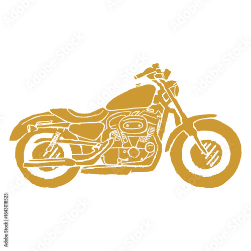 Retro Motorcycles Icon gold
