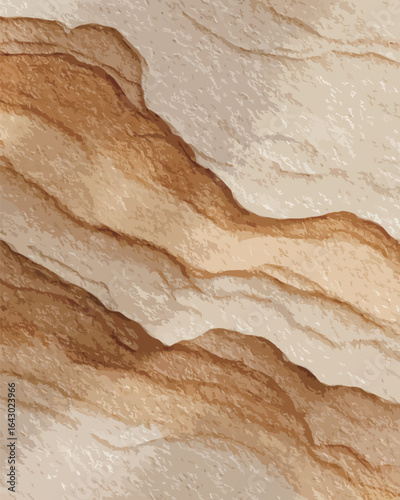 A textured surface with a brown and tan color scheme. The texture appears to be made up of small, irregularly shaped pieces of stone or wood. Scene is one of ruggedness and naturalism
