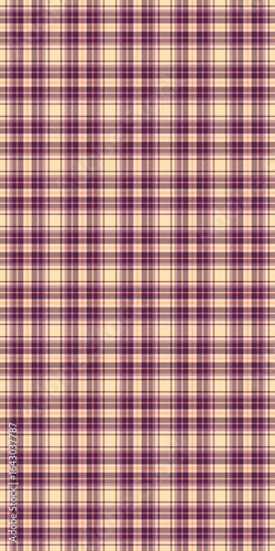 Sketching check seamless texture, womens fashion plaid vector pattern. Argyle tartan background fabric textile in pink and moccasin colors.