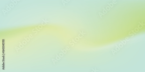 Green gradient spring background. Abstract gradation green and yellow color backdrop, spring or summer blur leaves in pastel sky. Soft gradient mesh illustration modern art