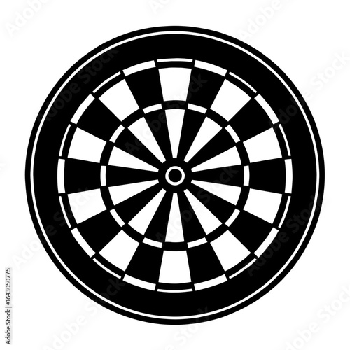 Classic Dartboard Ready for Fun Game and Precision Aim