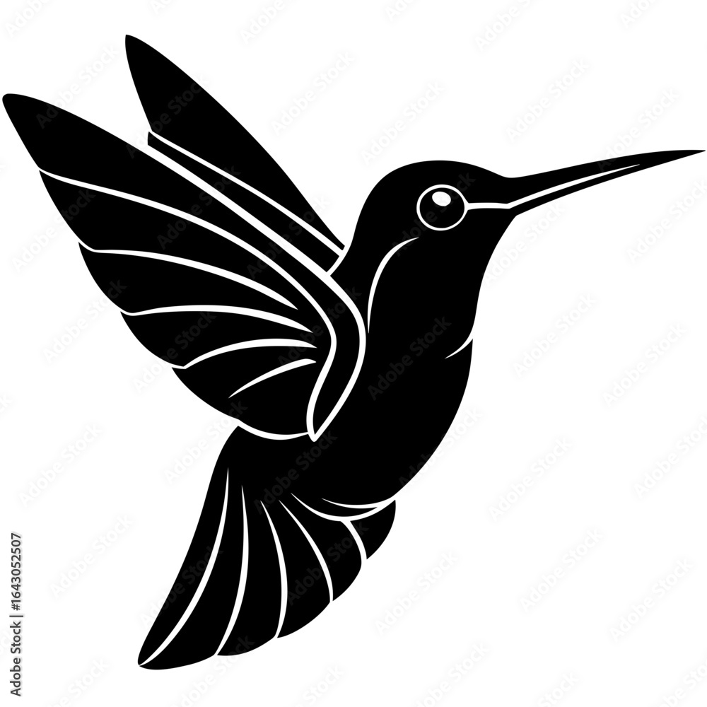 Obraz premium hummingbird on a white