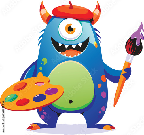 Creative One-Eyed Monster Artist