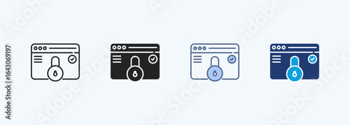 Privacy Multiple Style Icon Collection