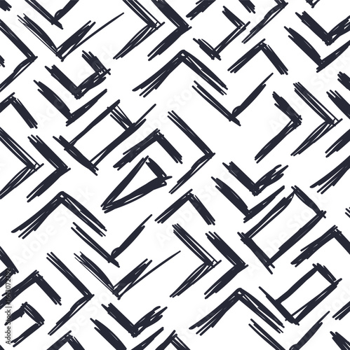 The hatched corners and stripes form something like a labyrinth.