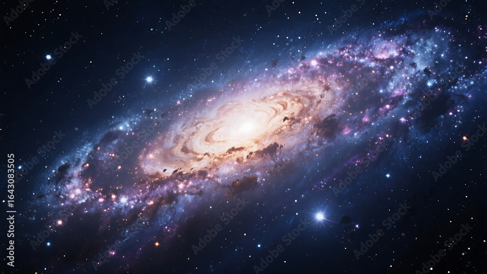 Fototapeta premium planet in space with stars