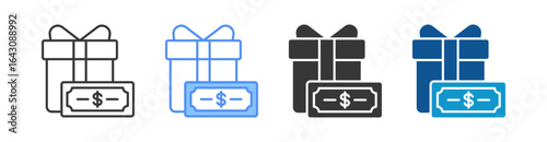 Gift Icon Set Multiple Style Collection