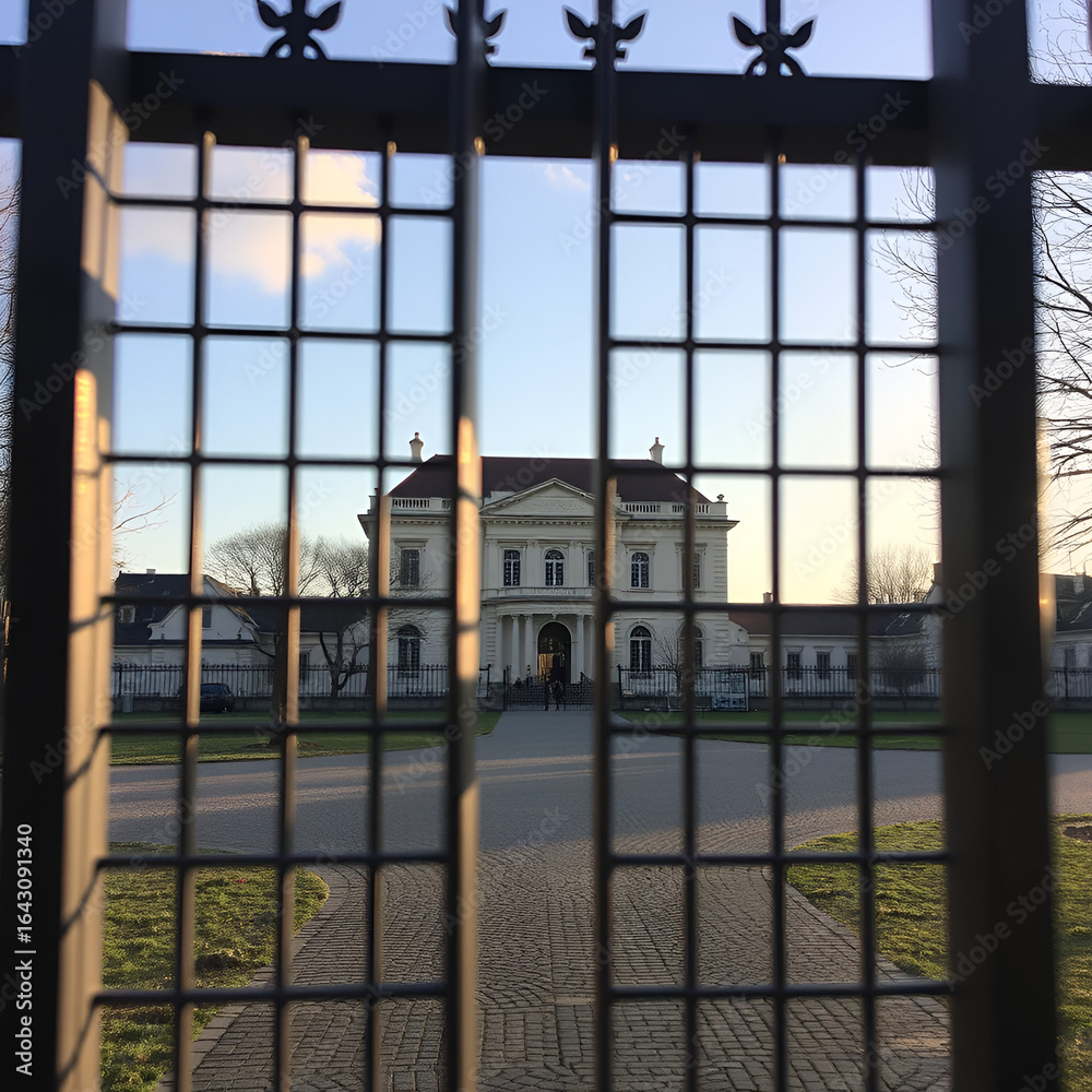 Naklejka premium Hinter Gittern