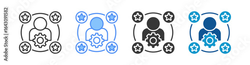 Expertise Icon Set Multiple Style Collection
