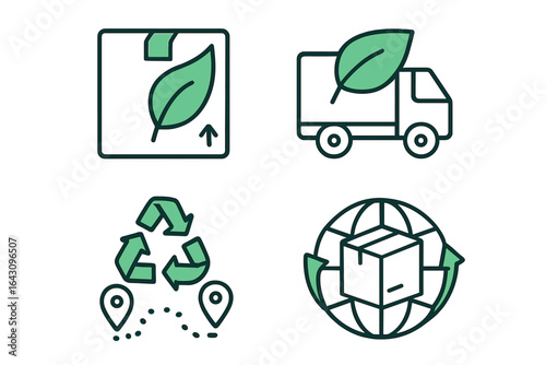 Eco-friendly packaging concepts for sustainable shipping in a modern logistics setting