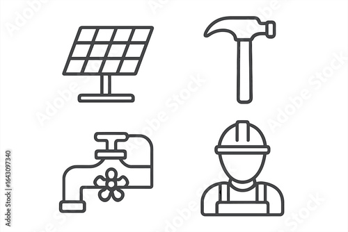 Tools and technologies for sustainable energy in construction and plumbing during daytime work hours