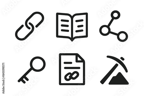 Linking concepts and ideas through symbols in a digital representation of interconnected knowledge