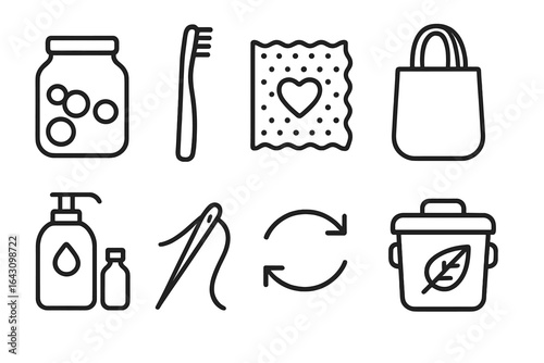 Crafting a sustainable lifestyle with eco-friendly tools and products for daily routines and waste reduction
