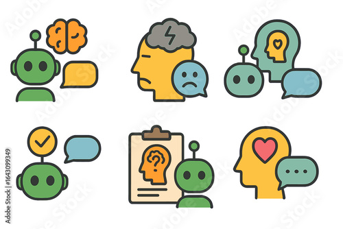 Conversations between robots and humans explore emotions and mental health awareness in a playful and creative design