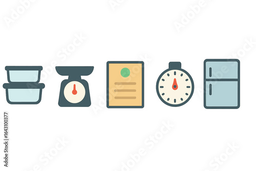 Organizing kitchen essentials for meal prep and cooking efficiency at home during any time of day