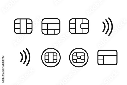 Various types of chip card designs illustrating connectivity and technology in the modern payment system landscape