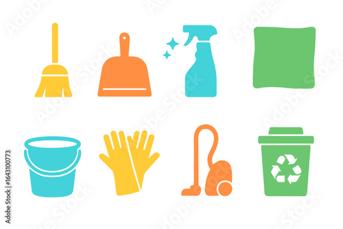 Cleaning tools and supplies for effective home maintenance and organization