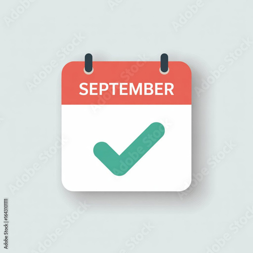 A vector image illustration with Text: 1st Day September 