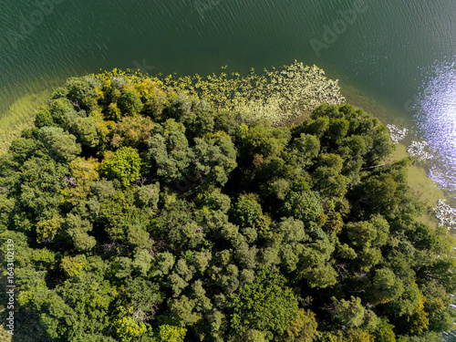 Fototapeta Naklejka Na Ścianę i Meble -  Jezioro Majcz Wielki, Mazury, Polska