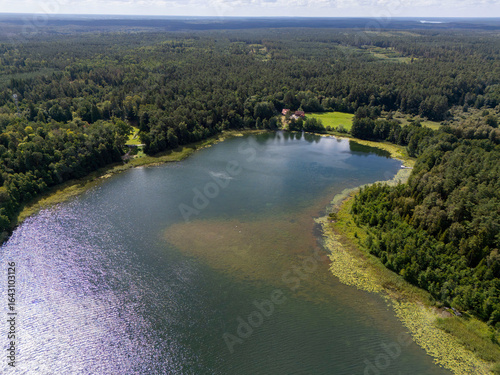 Fototapeta Naklejka Na Ścianę i Meble -  Jezioro Majcz Wielki, Mazury, Polska