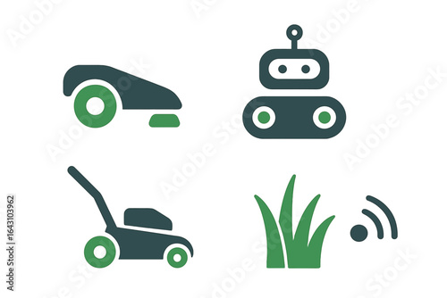 Innovative lawn care technology showcasing robotic mowers and smart garden tools for efficient landscaping solutions