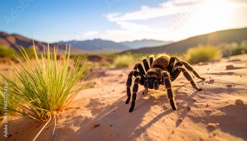 spider on the desert