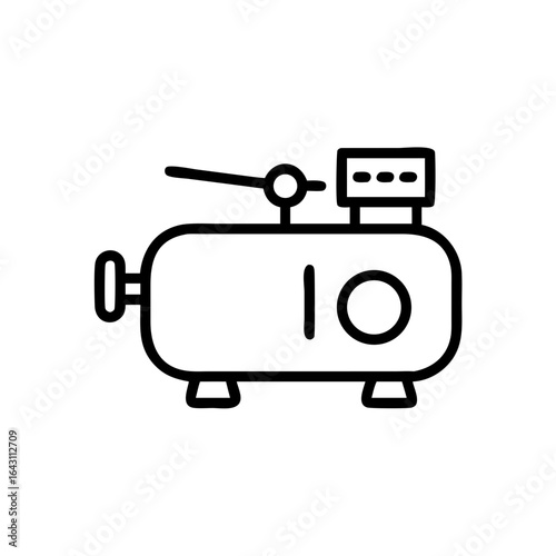 Air compressor machine icon design.