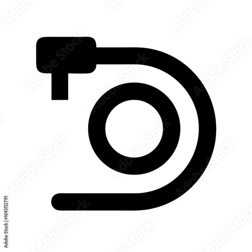 Air hose icon design.
