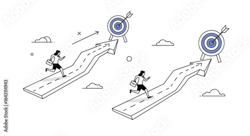 Achieving goals through determined effort and strategic planning towards success