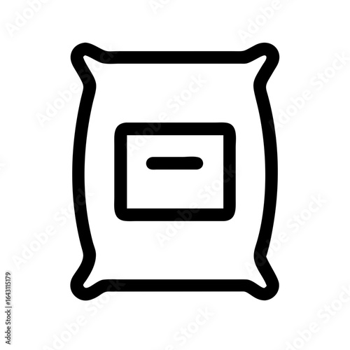 Cement bag icon design.