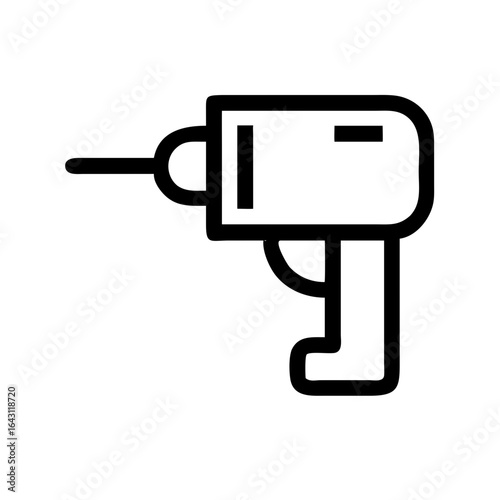 Hand drill icon design.
