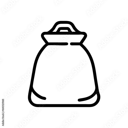 Heavy cement bag icon design.