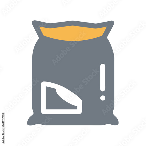 Heavy cement bag icon design.