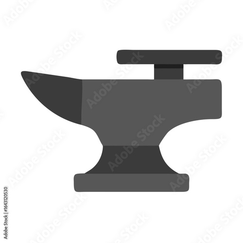 Heavy iron anvil icon design.