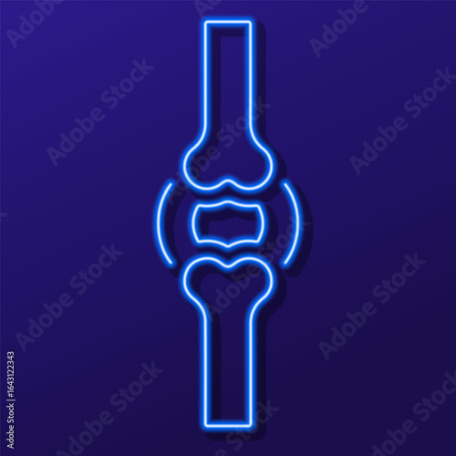 meniscal neon sign, colorful modern design trends on black background. Vector illustration.