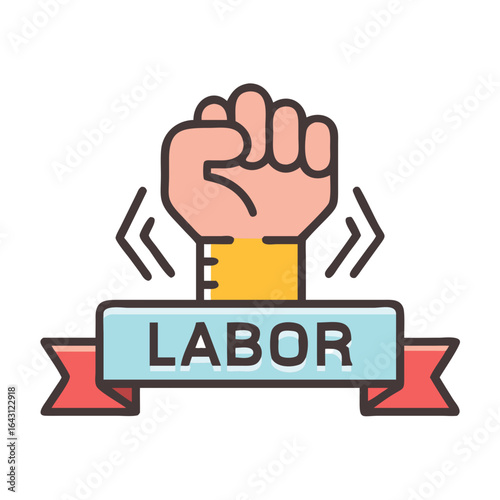 Labor honor icon design.